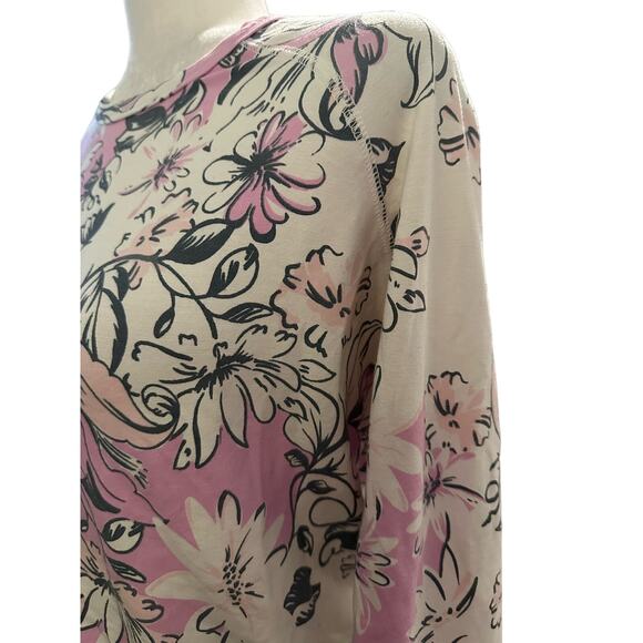 Sundry Floral Long Sleeve Crop Top Size Small, NWT - Picture 4 of 6